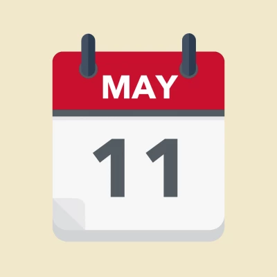 Calendar icon showing 11th May